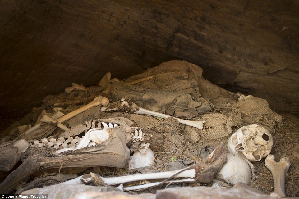 Test of faith: Families have made the ascent to have babies baptised or to bury the dead