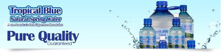 tropical blue natural spring water